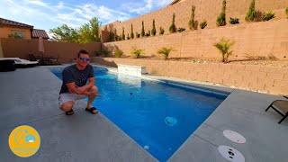 POOL CONSTRUCTION TIME LAPSE  START TO FINISH WITH WATERFALL amp BUBBLER [upl. by Nyroc363]