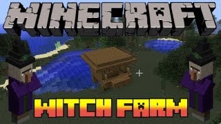 Minecraft  How To Make a Witch Farm [upl. by Enyahc]