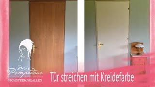 Tür streichen mit Kreidefarbe  MissPompadour Tutorial [upl. by Nahama606]