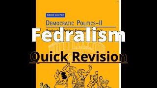 Federalism Quick Revision Class 10th CBSE [upl. by Ursulina339]