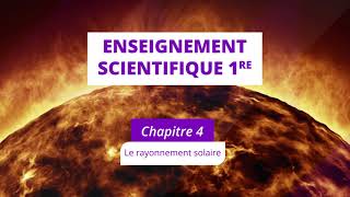 Le rayonnement solaire Enseignement scientifique 1re [upl. by Gertruda]