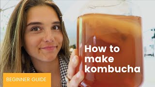 How to make Kombucha  FERMENTATION beginner guide [upl. by Ellard]