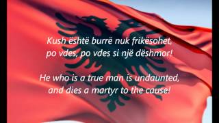 Albanian National Anthem  quotHymni I Flamuritquot SQEN [upl. by Sander]