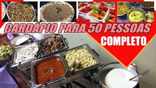 COMIDA PARA 50 PESSOAS  RECEITAS DA ROSA [upl. by Loftis]