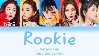 Red Velvet  Rookie HANROMENG Color Coded Lyrics [upl. by Ymas]