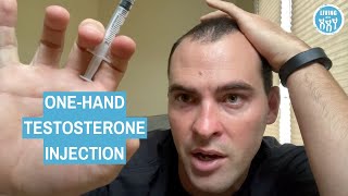 One Handed Testosterone Gluteal Injection [upl. by Derte]