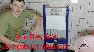 Doe Het Zelf Geberit Hangtoilet plaatsen [upl. by Yralih]