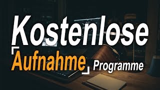 Meine TOP 3 Kostenlosen Aufnahme Programme für Youtube ohne Wasserzeichen [upl. by Comras183]