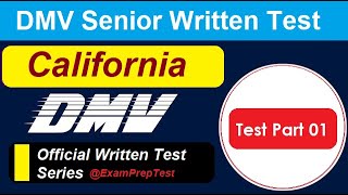 California DMV Senior Renewal Test 2024  DMV Practice Questions amp Answers  Part 1 [upl. by Ellary677]