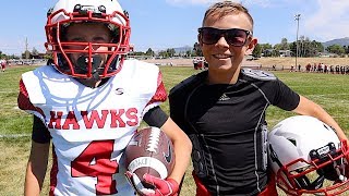 🏈TAYDENS FIRST TACKLE FOOTBALL GAME 🏈 [upl. by Retrac45]