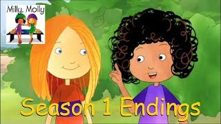 Milly Molly  Season 1 Episode Endings [upl. by Madella]