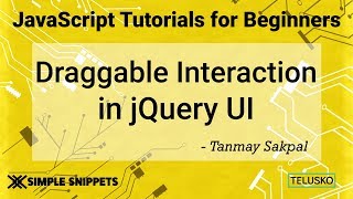 Draggable Interaction in JQuery UI [upl. by Nightingale]