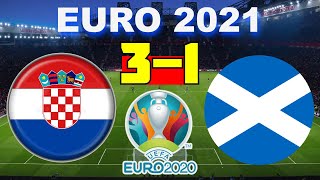 Croacia vs Escocia 31  UEFA Euro 2021  220621  Partido Completo HD [upl. by Adihahs55]