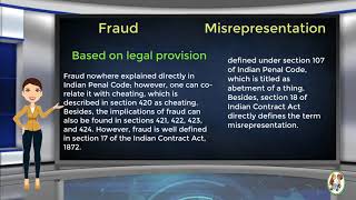 What is Difference Between Fraud amp Misrepresentation [upl. by Elene]