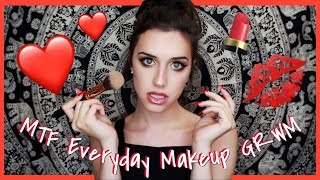 FEMINISING MY FACE  MTF Makeup Tutorial GRWM [upl. by Adyeren]