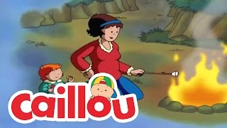 Caillou A Camping We Will Go  Cartoon for Kids [upl. by Llydnek]