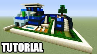 Minecraft Tutorial How To Make A Modern Mansion 13 [upl. by Nawd150]