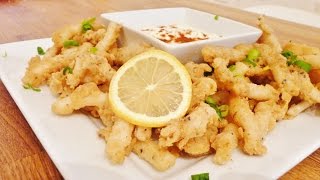 Episode 60  Deep Fried Calamari with Lemon Mayonnaise 🦑 [upl. by Filippa]