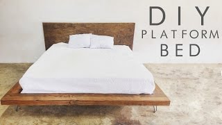 DIY Modern Platform Bed  Modern Builds EP 47 [upl. by Scarlett]