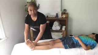 Massage Tutorial Reduce your childs growing pains [upl. by Adnirem625]