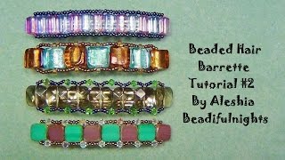 Beaded Hair Barrette Tutorial 2 [upl. by Teryn]