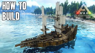 ARK  Boat Base Raft  HOW TO BUILD [upl. by Hagi685]