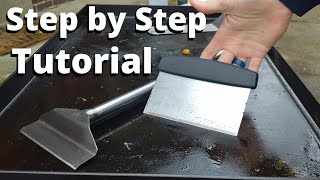 How To Clean a Griddle After Use Camp Chef or Blackstone [upl. by Cyndy191]