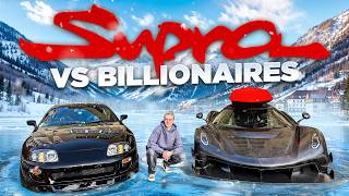 1000HP Supra terrorizing Billionaires Hypercarmeet in Switzerland [upl. by Solotsopa]