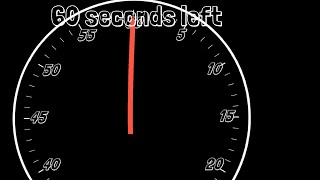 1 Minute Countdown Timer With Voice Sound Effects [upl. by Anwad599]