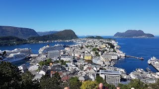 Alesund in Norwegen  Besuch mit der AIDAperla [upl. by Erdua61]