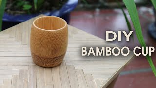 Make Bamboo Cups beautiful environmentally friendly  Bamboo craft [upl. by Akselaw495]