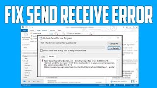 How to Fix Outlook Send Receive Error Solved [upl. by Kumagai]