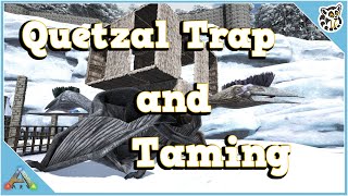 Quetzal Trap and Tame  Tutorial  Ark Survival Evolved [upl. by Ravilob327]