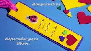 COMO HACER UN UTIL SEPARADOR DE LIBROS BOOK GIFT DIY [upl. by Paucker611]