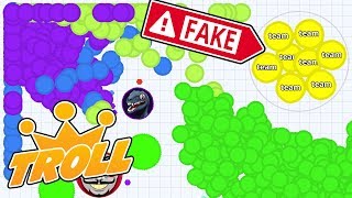 Agario Mobile  EVERYONE SPLITS FOR THIS BEST TROLL SKIN EVER [upl. by Jehoash]