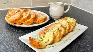 Chicken Cordon Bleu with Creamy Cheese Sauce [upl. by Nomled]