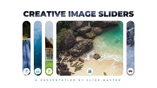 Creative Image Sliders in PowerPoint  Type 1  Slide Master Tutorial [upl. by Evania]