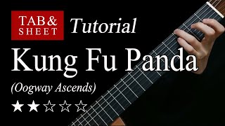 Oogway Ascends Kung Fu Panda  Guitar Lesson  TAB [upl. by Idorb619]