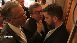 Mélenchon et la quotpolice politiquequot  les images de la rixe [upl. by Niassuh829]