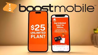 Boost Mobile 25 Unlimited plan  Worth it [upl. by Dnamron]