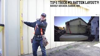 5 Tips amp Tricks Installing Board amp Batten Siding [upl. by Maillw]