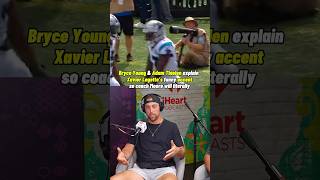 Can you understand what Xavier Legette is saying😂 nfl shorts shortsyoutube youtubeshorts [upl. by Korwun]