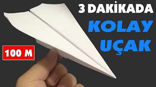 Kolay Uçak Yapılışı  Kağıt Uçak Kendin Yap [upl. by Earehc]