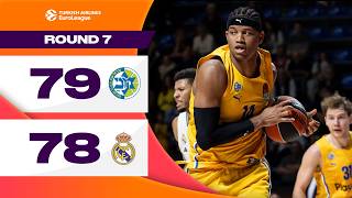 Dramatic 01 SECOND victory  Maccabi  Real Madrid  BASKETBALL HIGHLIGHTS R7 202425 [upl. by Ezra]