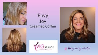 Envy JOY Wig Review  NEW STYLE  Creamed Coffee  DENISE SHEETS [upl. by Nnylorac]