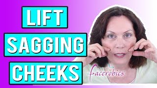 How to Lift Sagging Cheeks Naturally using Facial Exercise [upl. by Havelock]