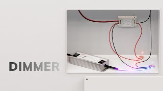 Installazione dimmer per striscia LED pulsante NO  Newlab L400MA [upl. by Cyprian]