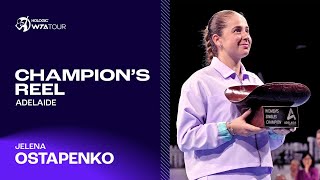 Adelaide champion Jelena Ostapenkos SEVENTH WTA Tour title run 🏆 [upl. by Oilla]