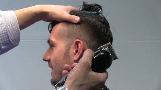 Mens Haircut How to Do a Fade With a Long Top [upl. by Animrac]