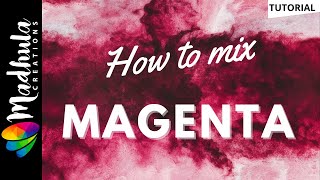 How to make MAGENTA colour  Stepbystep mixing with Instructions [upl. by Analah]